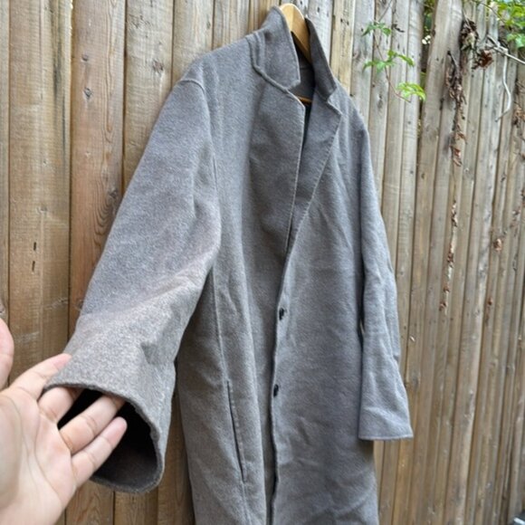 AllSaints Hanson Gray Wool Jacket - Picture 12 of 14